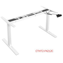 Alasca com motor linear duplo elétrico ajustável para sentar / estrutura de mesa de pé